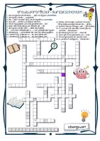 Vorschau - Arbeitsblätter - Kurzgeschichte: Kreuzworträtsel / Quiz - Seite 1