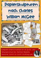 Vorschau - Arbeitsblätter - XXL Materialpaket: Papierskulpturen nach Charles McGee - Deckblatt