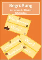 Vorschau - Präsentationen/Tafelbilder - Begrüßung der neuen 1. Klässler (Willkommenslied) - Deckblatt