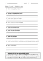 Vorschau - Arbeitsblätter - AB mit Fragen zum Thema "Italien" + Lösungsblatt + Mindmap + Infografik - Deckblatt