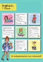 Vorschau - Fördermaterial/Inklusion - Englisch – 7. Klasse: 54 Aufgabenkarten zum Jahresstoff - Seite 2