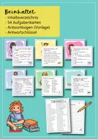 Vorschau - Fördermaterial/Inklusion - Englisch – 7. Klasse: 54 Aufgabenkarten zum Jahresstoff - Seite 3