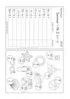 Vorschau - Arbeitsblätter - Rechenspuren - Thema Sommer - ZR 20 (Kl. 1) - Seite 3
