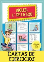 Vista previa - Refuerzo / NEE / Materiales de apoyo - Inglés: 1.º de la ESO (12-13 años) - 54 cartas de ejercicios - Portada