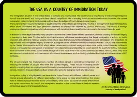 Vorschau - Arbeitsblätter - Are the USA still a country of immigration today? (Panel Discussion / Role Play / Talkshow / Q1 Q2) - Seite 2