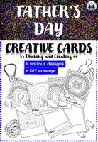 Vorschau - Mal- und Bastelvorlagen - Father's Day - Creative Cards | Drawing Project | Gift Idea - Deckblatt