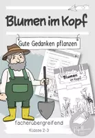 Vorschau - Arbeitsblätter - Blumen im Kopf | Arbeitsblätter zum Buch | positiv denken - Deckblatt