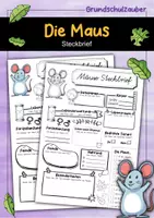 Vorschau - Arbeitsblätter - Steckbrief Maus - Deckblatt