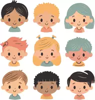 Vorschau - selbst erstellte Cliparts/Grafiken - Cliparts Set "Kinder & Kultur" für Lehrer*innen / Schulen - Deckblatt
