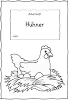 Vorschau - Arbeitsblätter - Arbeitsheft Hühner 2.-4. Klasse - Seite 1