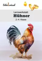 Vorschau - Arbeitsblätter - Arbeitsheft Hühner 2.-4. Klasse - Deckblatt
