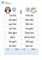 Vorschau - Arbeitsblätter - ei und ie unterscheiden (von leicht bis schwer) - Seite 3