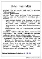 Vorschau - Mal- und Bastelvorlagen - Fensterbilder Unterwasserwelt Aquarium Fische - Seite 1