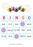 Vista previa - Juegos / Gamificación - Bingo númerico de operaciones basicas - página 2