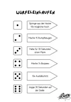 Vorschau - Spiele - Würfeleinlaufen im Sportunterricht - Aufwärmübungen - Seite 1