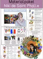 Vorschau - Mal- und Bastelvorlagen - Materialpaket - Niki de Saint Phalle - Deckblatt