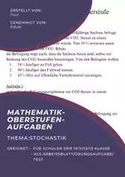 Vorschau - Arbeitsblätter - (Übungs-)Aufgaben Stochastik 2.0 (Oberstufenniveau) - Deckblatt
