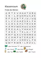 Vorschau - Arbeitsblätter - Suchsel Klassenzimmer - Seite 2