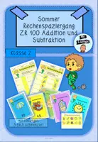 Vorschau - Arbeitsblätter - Rechenspaziergang Sommer ZR100 Addition und Subtraktion - Deckblatt