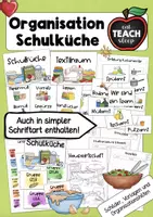 Vorschau - Arbeitsblätter - Organisation Schulküche / Nahrungszubereitung / Kochen - Deckblatt