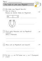 Vorschau - Arbeitsblätter - Lernzielkontrolle Magnetismus - Seite 3