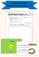 Vorschau - Arbeitsblätter - Experiment: AB Welcher Magnet ist stärker? - Deckblatt