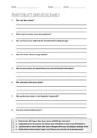 Vorschau - Arbeitsblätter - AB mit Fragen zum Thema "Jesse James" + Lösungsblatt - Deckblatt