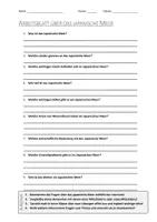 Vorschau - Arbeitsblätter - AB mit Fragen zum Thema "Japanisches Meer" + Lösungsblatt - Deckblatt