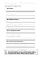 Vorschau - Arbeitsblätter - AB mit Fragen zum Thema "Jo-Jo" + Lösungsblatt - Deckblatt