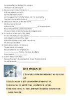 Vorschau - Arbeitsblätter - Songs zum Thema environment, Prince EA, Midnight Oil, environmental awareness, Earth Day - Seite 3