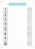 Vorschau - Arbeitsblätter - Zahleneinführung Zahl 8 | Arbeitsblätter Zahlenraum 8| Klasse 1 Grundschule | Schreiben, Nachspuren & Übungen - Seite 3