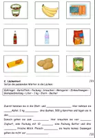 Aperçu - Feuilles d'exercices - Test "Produkte im Supermarkt" 3 fois différencié - Allemand - Page 2