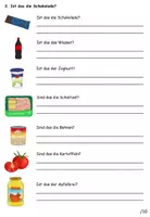 Aperçu - Feuilles d'exercices - Test "Produkte im Supermarkt" 3 fois différencié - Allemand - Page 3