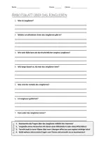 Vorschau - Arbeitsblätter - AB mit Fragen zum Thema "Jonglieren" + Lösungsblatt + Infografik - Deckblatt