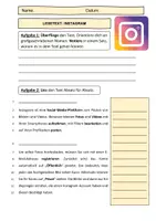 Vorschau - Arbeitsblätter - LESETEXT zum Einüben der 6-Schritt Lesemethode - Instagram - Seite 1