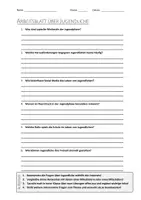 Vorschau - Arbeitsblätter - AB mit Fragen zum Thema "Jugendliche" + Lösungsblatt + Infografik - Deckblatt