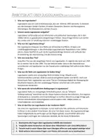 Vorschau - Arbeitsblätter - AB mit Fragen zum Thema "Jugoslawien" + Lösungsblatt + Infografik - Seite 2