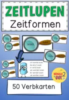Vorschau - Fördermaterial/Inklusion - ZEITLUPEN Zeitformen Verben / Deutsch / Freiarbeit - Deckblatt