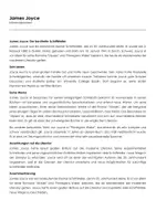 Vorschau - Arbeitsblätter - James Joyce (Infotext und Übungen) - Deckblatt