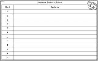 Vorschau - Arbeitsblätter - Sentence Snakes - School Edition - Seite 3