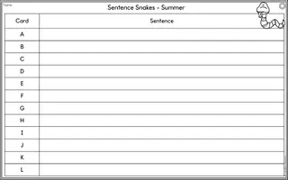 Vorschau - Arbeitsblätter - Sentence Snakes - Summer Edition - Seite 3
