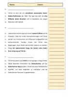 Vorschau - Arbeitsblätter - LESETEXT zum Einüben der 6-Schritt Lesemethode - TikTok - Seite 2