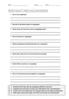 Vorschau - Arbeitsblätter - AB mit Fragen zum Thema "Jura (Gebirge)" + Lösungsblatt - Deckblatt