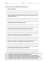 Vorschau - Arbeitsblätter - Lernposter + AB mit Fragen zum Thema "Frida Kahlo" + Lösungsblatt + Mindmap + Infografik - Seite 1