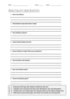 Vorschau - Arbeitsblätter - AB mit Fragen zum Thema "Kakteen" + Lösungsblatt + Infografik - Deckblatt