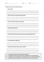 Vorschau - Arbeitsblätter - Lernposter + AB mit Fragen zum Thema "Kalk" + Lösungsblatt + Infografik - Seite 1