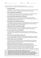 Vorschau - Arbeitsblätter - AB mit Fragen zum Thema "Kambodscha" + Lösungsblatt - Seite 1