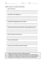 Vorschau - Arbeitsblätter - Lernposter + AB mit Fragen zum Thema "Kamera" + Lösungsblatt + Mindmap + Infografik - Seite 1