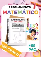 Vista previa - Hojas de trabajo - CUADERNO DE PRÁCTICA RAZONAMIENTO MATEMÁTICO 1ER GRADO - Portada