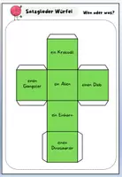 Vorschau - Spiele - Satzglieder Würfel / Subjekt, Prädikat & Objekt / Deutsch - Seite 3